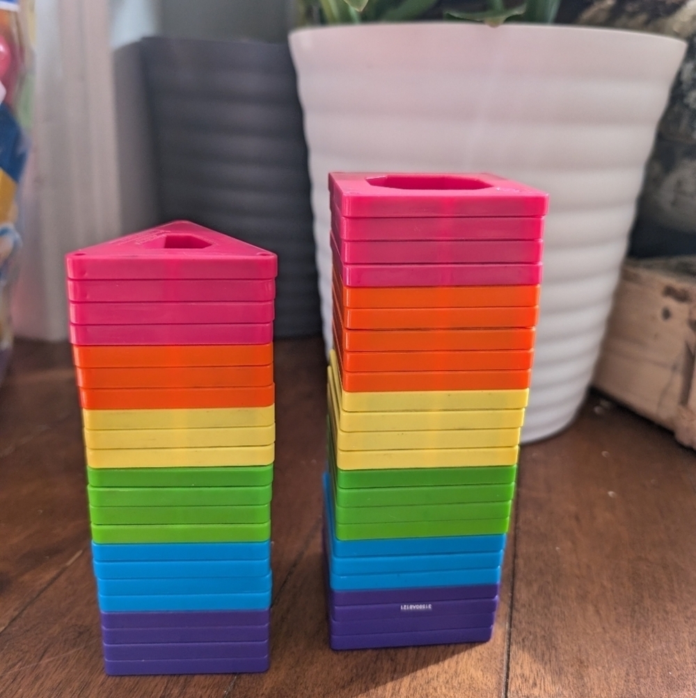 Discovery Kids Building Magnetic Block Toys Magnatiles Tiles 47 Pieces